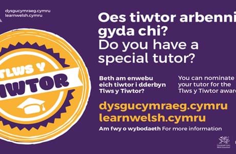 Nominations open for the ‘Tlws y Tiwtor’ Welsh tutor award 2023