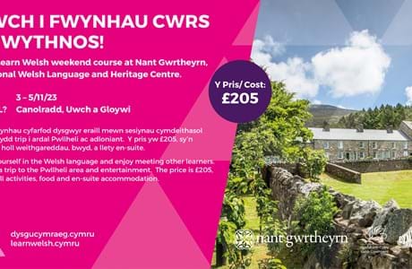 Enjoy a Learn Welsh weekend course at Nant Gwrtheyrn!