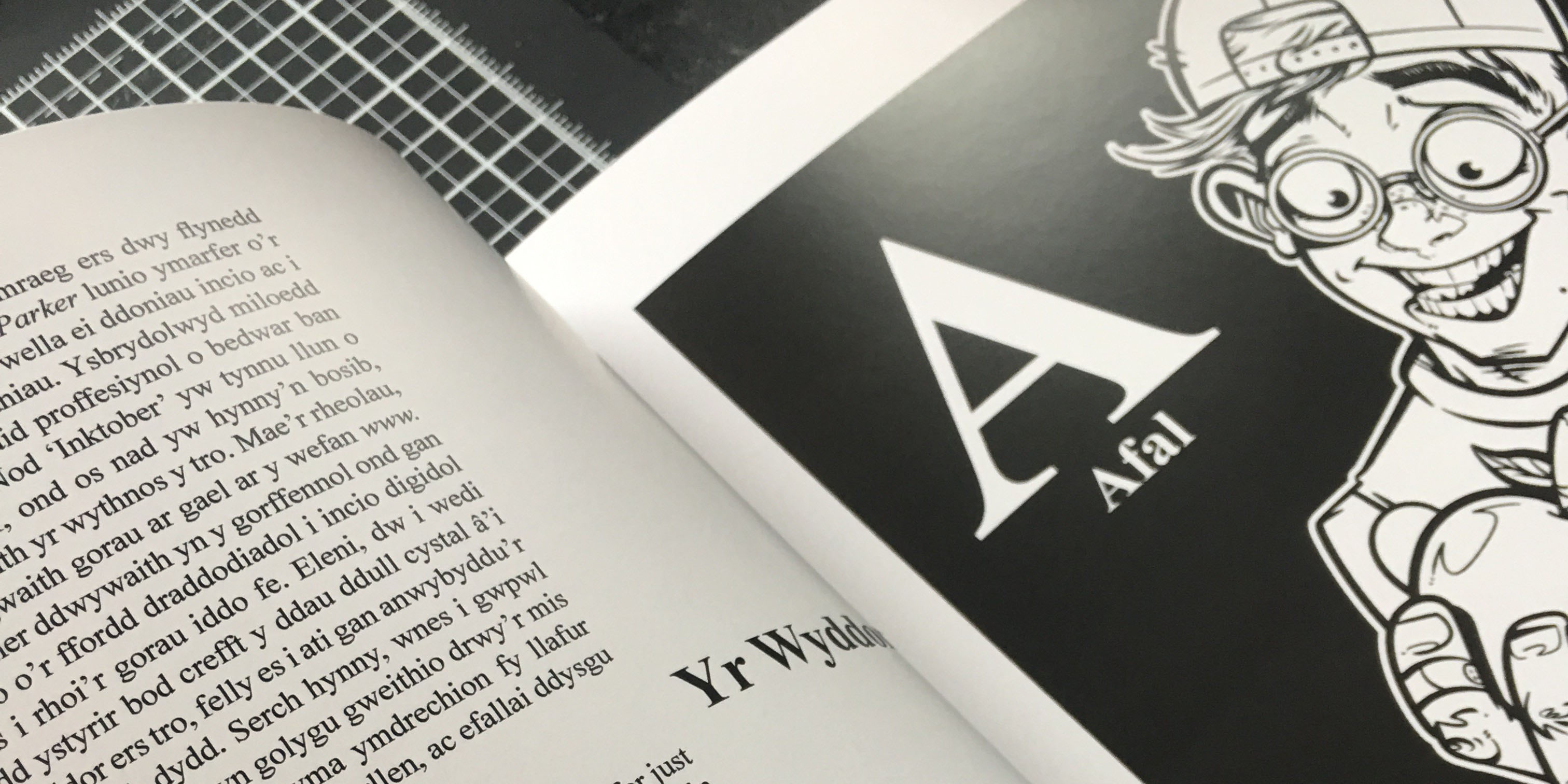 Yr Wyddor – Alphabet book by Welsh learner, Mark Hughes