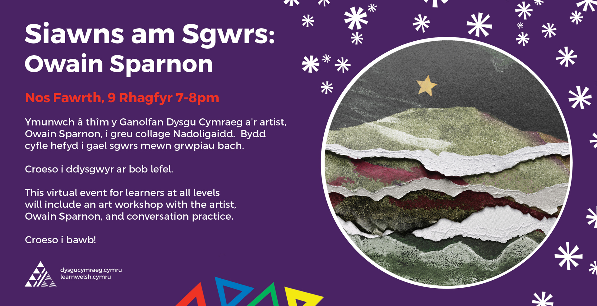 Siawns am Sgwrs: Art workshop with Owain Sparnon